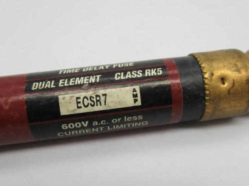 Bullet ECSR7 Time Delay Fuse 7Amp 600VAC USED