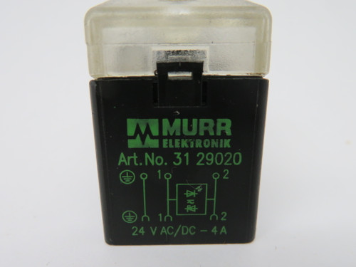 Murrelektronik 3129020 Solenoid Valve Connector 24VAC/DC 4A No Mount Screw USED