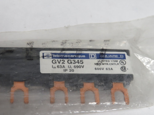 Telemecanique Square D GV2G345 Comb Busbar 63A 600/690V 3-Pole NWB