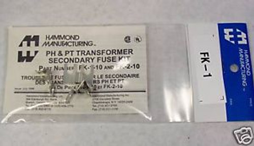 Hammond FK-10 PH & PT Transformer Secondary Fuse Kit FK-1-10 and FK-2-10 NWB