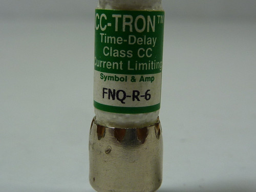 CC-Tron FNQ-R-6 Time Delay Fuse 6A 600V USED