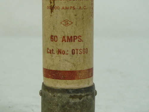 Gould Shawmut OTS60 One Time Fuse 60A 600V USED
