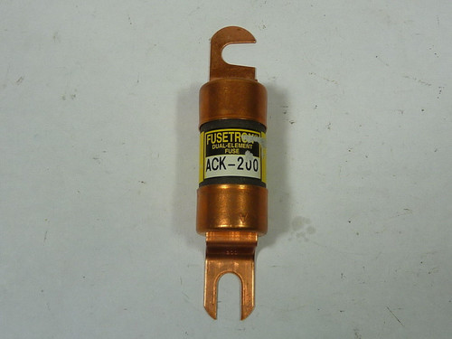 Fusetron ACK-200 Dual Element Fuse 200A 72VDC USED