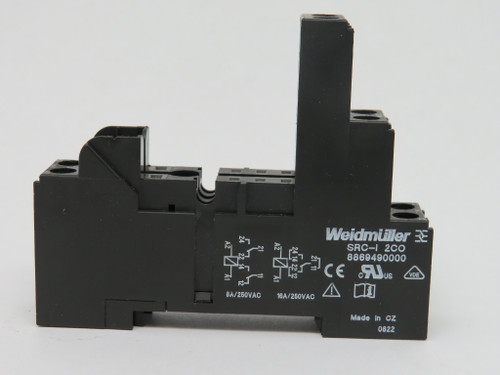 Weidmuller SRC-I2CO Relay Socket 8A 250VAC 8869490000 USED