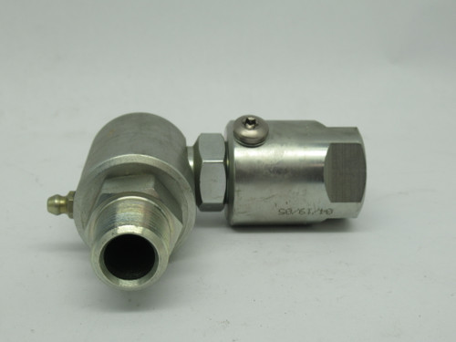 Super Swivels 9DP8MP50XFP50 Dual Plane Swivel Valve 1/2"-14NPTF 5000PSIG USED