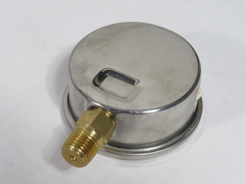 New-Line NLL-250-3000 Liquid-Filled Pressure Gauge 0-3000psi 2-1/2"D 1/4" USED