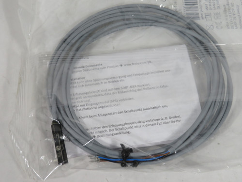 Festo SDBT-MSX-1L-PU-E-2.5-N-LE Cylinder Proximity Sensor 10-30VDC 2.5m NWB