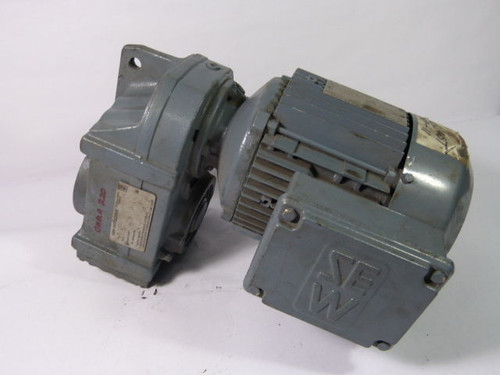 Sew-Eurodrive 1.5HP 1700RPM 330/575V TEFC C/W Gear Reducer 48.00:1 Ratio USED