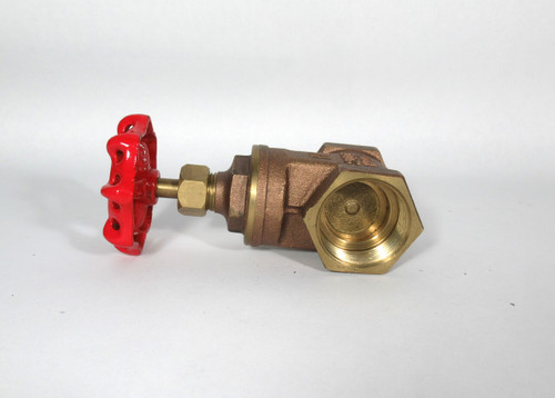 Boshart Industries 0818-12 Brass Gate Valve 1-1/4"FPT 200PSI *Shelf Ware* NOP