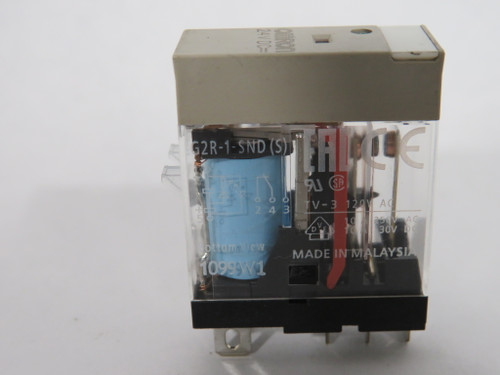 Omron G2R-1-SND-DC24(S) General Relay 24VDC 10A@250VAC 30VDC 5-Blade USED