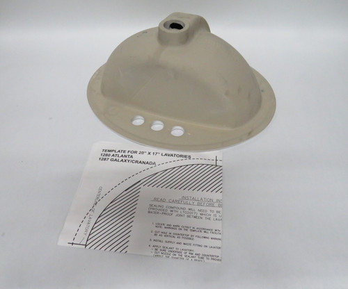 Crane Plumbing 1280V 20"x17" White Atlanta Oval Vanity Sink SINK ONLY NEW