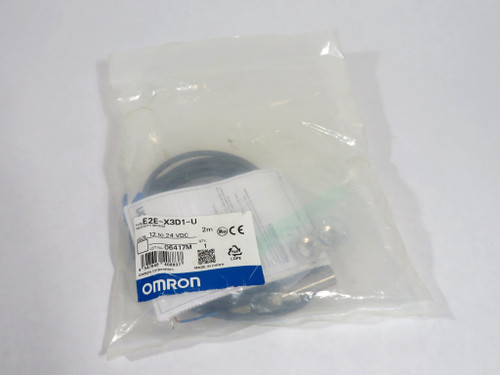 Omron E2E-X3D1-U Proximity Sensor 12-24VDC 100mA 3mm Distance 2m Length NWB