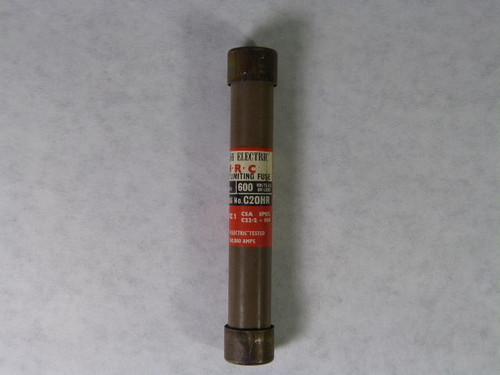 English Electric C20HR Energy Limiting Fuse 20A 600V USED