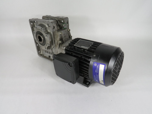 Lafert 0.75HP 1660RPM 333/575V TEFC 3Ph 2.0/1.2A 60Hz C/W Gear Reducer USED