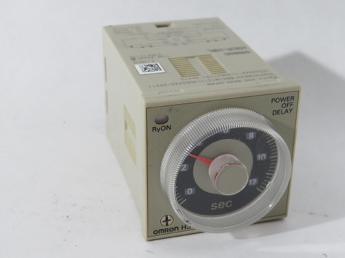 Omron H3CR-H8L-AC100-120S Timer 0.05-12 Sec 100/110/120VAC 50/60Hz 8-Pin USED