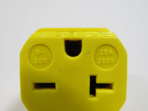 Pass & Seymour Legrand PS5469Y MaxGrip Connector 20A 250V 3W 2P NEMA 6-20R USED