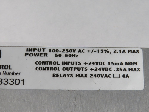 Honeywell Wintriss 9683301 WPC 2000 Clutch/Brake Control MISSING BOARD AS IS
