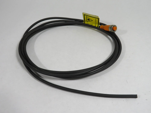 IFM EVC528 Connecting Cable with Socket M12 4-Wire 2.9m Length USED