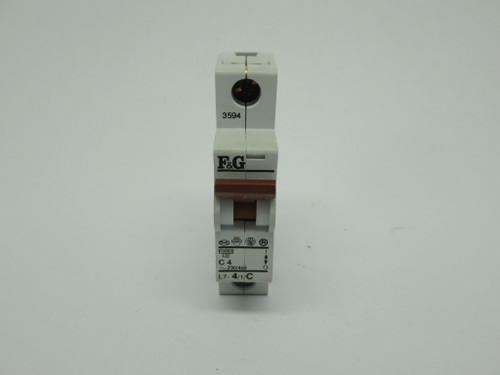 F&G L7-4/1/C Circuit Breaker 4A 230/400V 1-Pole USED