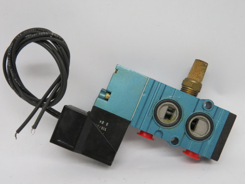 Mac 431A-B0C-DM-DJAA-1CM Solenoid Valve 20-120 psi 120V@60Hz 110V@50Hz 2.9W USED