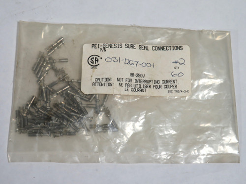 ITT Cannon 031-1267-001 Sure Seal Crimp Connector 14-18AWG 60-Pack NWB