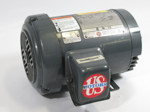 US Electric 1.5HP 3495RPM 575V 56C TEFC 3Ph 1.8A 60Hz USED