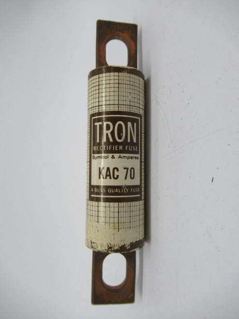 Bussmann Tron KAC-70 Rectifier Fuse 70A 600V USED