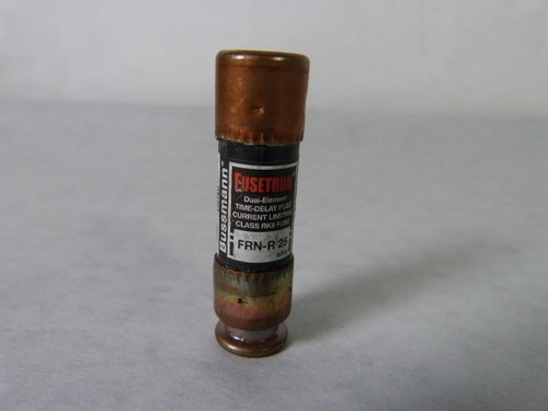 Fusetron FRN-R-25 Time Delay Fuse 25A 250V USED