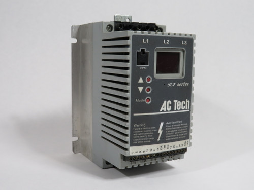 AC Tech SF210Y Variable Speed AC Drive 1HP 0.75kW 3Ph COSMETIC DAMAGE USED