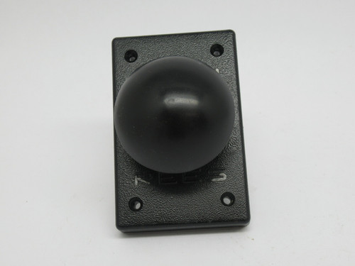 Rees 00662-001-3 Heavy Duty Black Mushroom Button 600VAC 250VDC USED