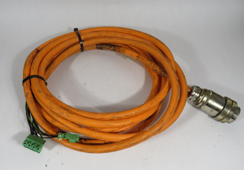 Rexroth RKL-4322 Power Cable for Indramat Drive 27' Cable Dirt Grease Stain USED