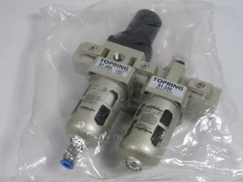 Topring 51.220 Combination Filter/Regulator + Lubricator 1/4" NPT NO GAUGE NEW