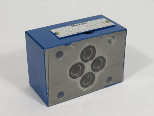 Rexroth ZP6-002V Check Valve Sandwich Plate C/W R971892836 Cover Plate NOP