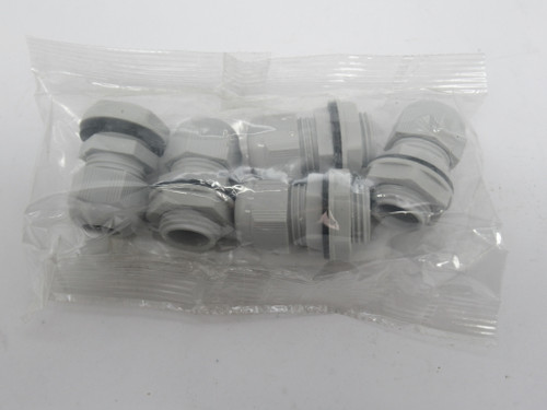 Bimed BSPBX-12-W Industrial Cable Glands w/ Locknut and Seal Washer *5-Pack* NWB