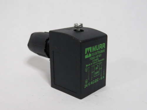 Murrelektronik 7000-18181 Solenoid Valve Connector 24VAC/DC 6A USED