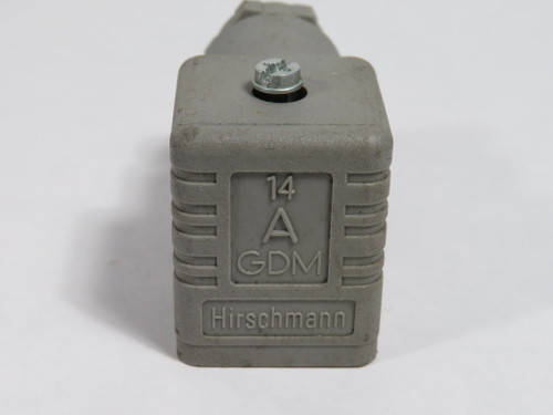 Hirschmann GDM 3009 Solenoid DIN Socket PG9 3P+G Gray 931-969-106 USED