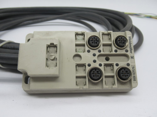 Weidmuller SAI-4-F-4P-PUR-10M Sensor Signal Distribution Box 30V USED