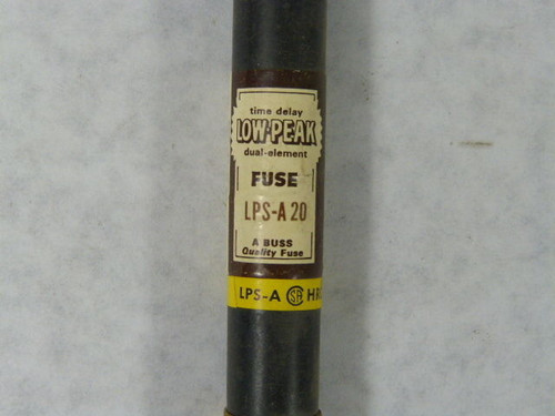 Low-Peak LPS-A-20 Time Delay Dual Element Fuse 20A USED