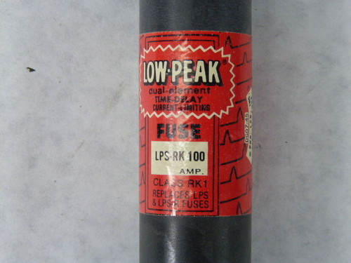 Low-Peak LPS-RK-100 Time Delay Fuse 100A 600V USED