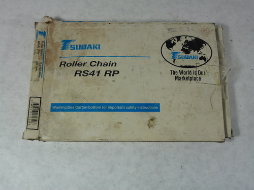 Tsubaki RS41RP Roller Chain 240 Links 10 Feet ! NEW !