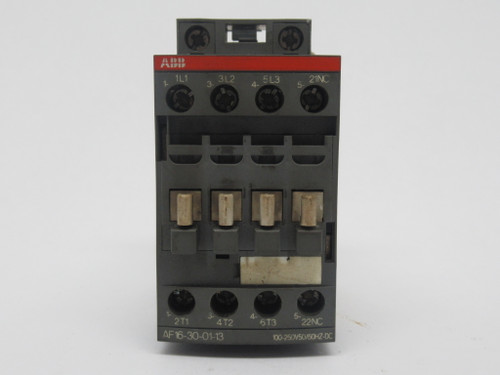ABB AF16-30-01-13 Contactor 100-250V 50/60Hz 3-Pole *STAINED* USED