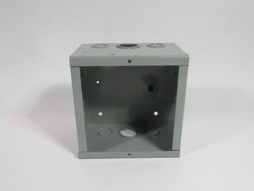 Generic Steel Junction Box/Enclosure 6" x 6" x 4" 12 Knockouts USED