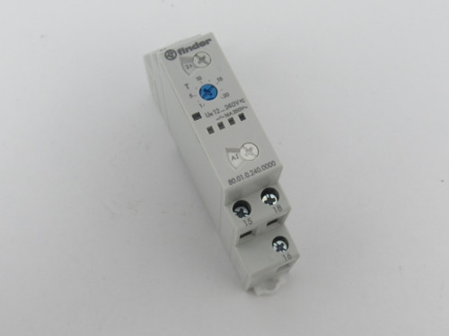 Finder 80.01.0.240.0000 Modular Timer Relay 0.1sec-24hrs 12-240VAC/DC 16A NEW