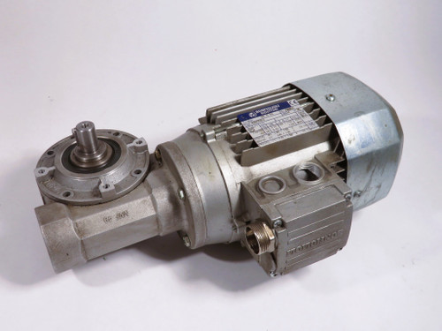 Bonfiglioli AC Gearmotor 36:1 0.37kW 1370RPM 230/400V 3Ph 1.85/1.07A 50Hz USED