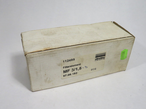 Ultrafilter MF 3/1,5 Coalescing Filter Element 0.03ppm@ 3 or 10 mg/m3 NEW
