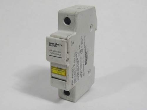 Sprecher + Schuh FH7-1PC30-L Rail Mount Fuse Holder 30A 600V Class CC Ser.A USED