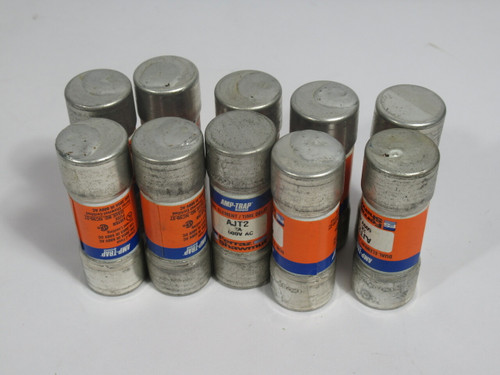 Ferraz Shawmut AJT2 Amp-Trap 2000 Time Delay Fuse 2A 600VAC LOT OF 10 USED