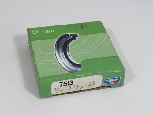 SKF 7513 Oil Seal 0.75" ID 1.375" OD 0.25" W NEW
