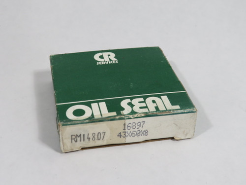 Chicago Rawhide 16897 Oil Seal 43mm ID 60mm OD 8mm W NEW