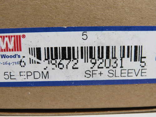 TB Wood's 5 EPDM 5E Sure-Flex Plus Sleeve 2-15/16" D 1-9/16" W NEW
